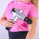 Aga Pistolet do masażu Masażer do ciała + Torba + Wymienne końcówki DS1601 Srebrny