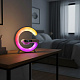 Aga ZEGAR LED Lampka stołowa RGB Głośnik Ładowarka RADIO BUDZIK Bluetooth 5w1 Biały