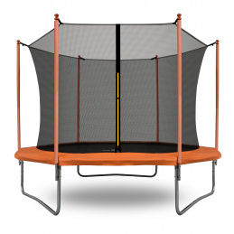 Aga SPORT FIT Trampolina 250 cm pomarańczowa + wewnętrzna siatka ochronna