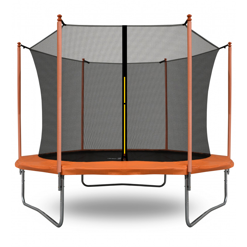 Aga SPORT FIT Trampolina 250 cm pomarańczowa + wewnętrzna siatka ochronna