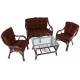 Aga Zestaw rattanowy BUTEO Choco Dark Brown