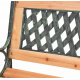 Ławka z oparciem Linder Exclusiv drewno 125x52x74 cm MC4365 