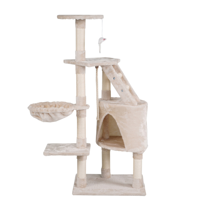 Aga Drapak dla kota 49x40x115 cm beżowy
