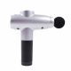 Aga Pistolet do masażu Masażer do ciała + Torba + Wymienne końcówki DS1606 Srebrny