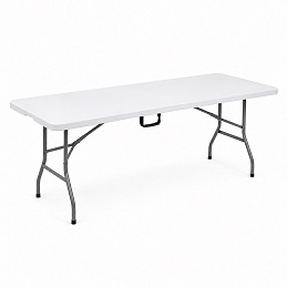 Aga ogrodowy składany stół 180x74x74 cm Biały 6DAZ463 - II. JAKOŚĆ