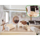 LULILO Domek dla lalek drewniany FLORO boho LED