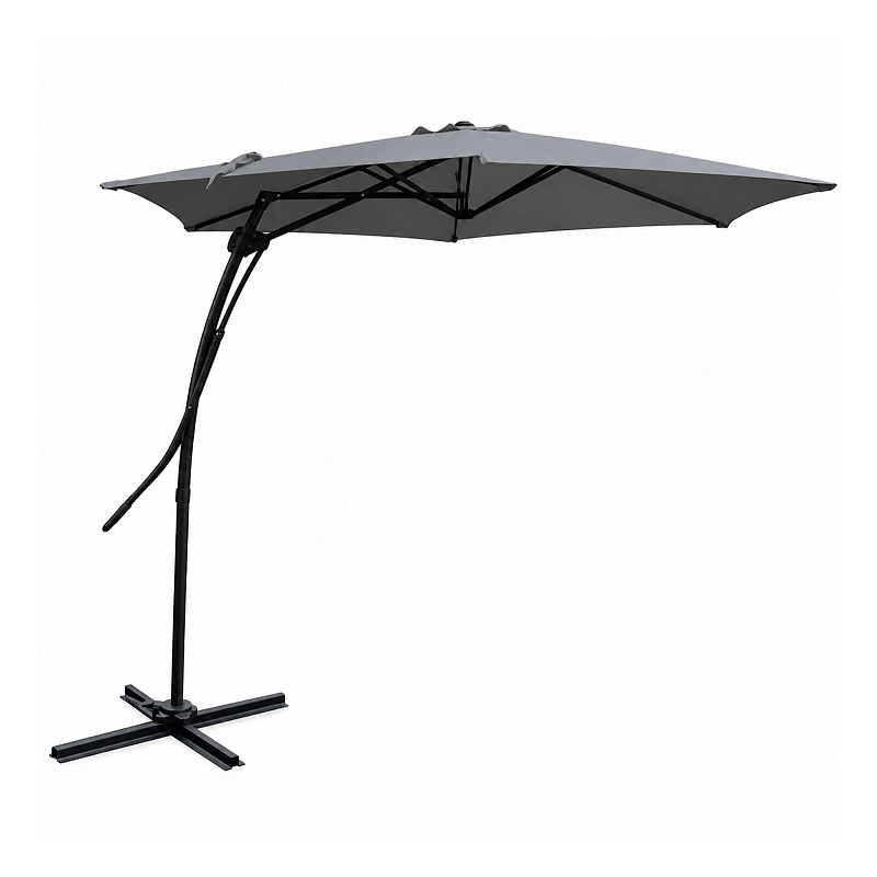 Linder Exclusiv Parasol ogrodowy MC2006 350 cm Ciemnoszary