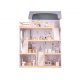Domek dla lalek drewniany + mebelki 80cm