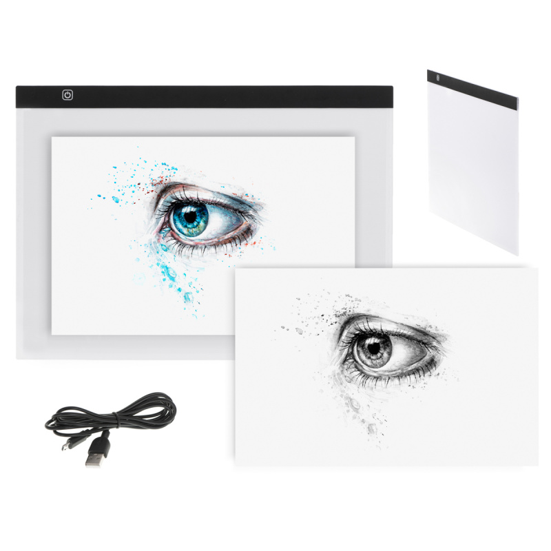 Deska kreślarska tablica kalka podświetlana LED A3