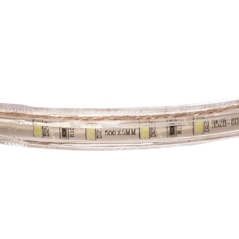 Taśma LED - 230V - SMD 2835 - 1m - 60LED/m - 6W/m - 380Lm - IP68 - biała ciepła - 10mm