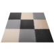 Puzzle piankowe mata 9el. szaro-kremowo-grafitowe 180cmx180cm