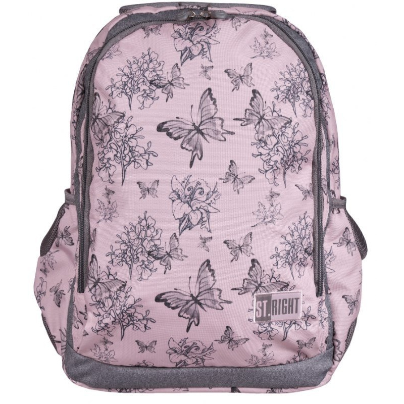 St.RIGHT Dwukomorowy plecak szkolny Butterfly