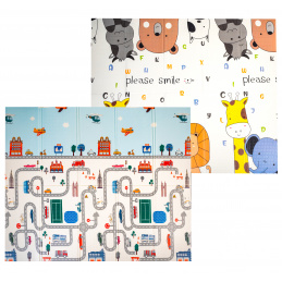 Aga4Kids MATA PIANKOWA EDUKACYJNA DWUSTRONNA SKŁADANA 200x180 cm MR132