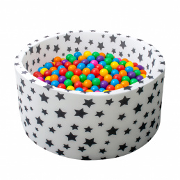 Aga Suchy basen 90x40 cm z piłeczkami Gwiazdki