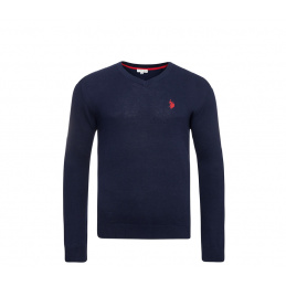 U.S. Polo ASSN. Sweter V-Neck Navy