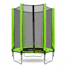 Aga SPORT TOP Trampolina 150 cm Jasnozielona + siatka ochronna