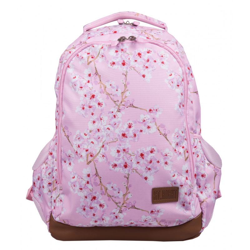St.RIGHT Dwukomorowy plecak szkolny Flowers
