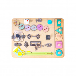 Aga4Kids TABLICA MANIPULACYJNA Montessori Drewniana DS5768