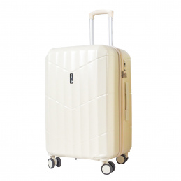 Aga Travel Walizka podróżna 77x48x30 cm Beżowa 2CZ042 - II. JAKOŚĆ