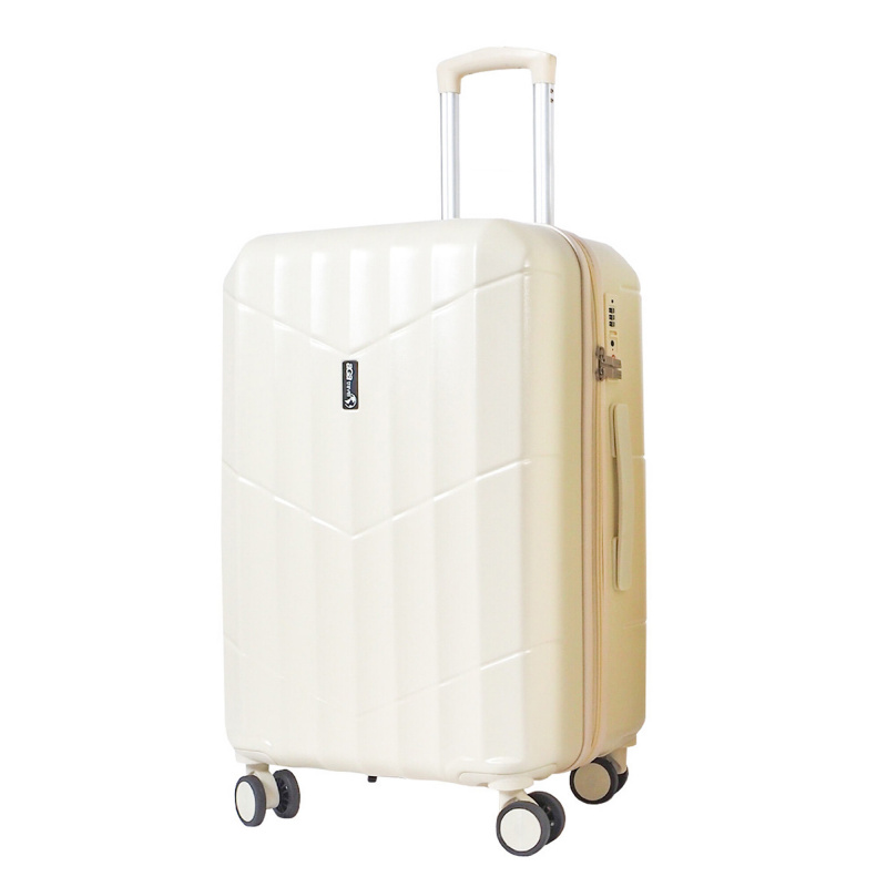 Aga Travel Walizka podróżna 77x48x30 cm Beżowa 2CZ042 - II. JAKOŚĆ