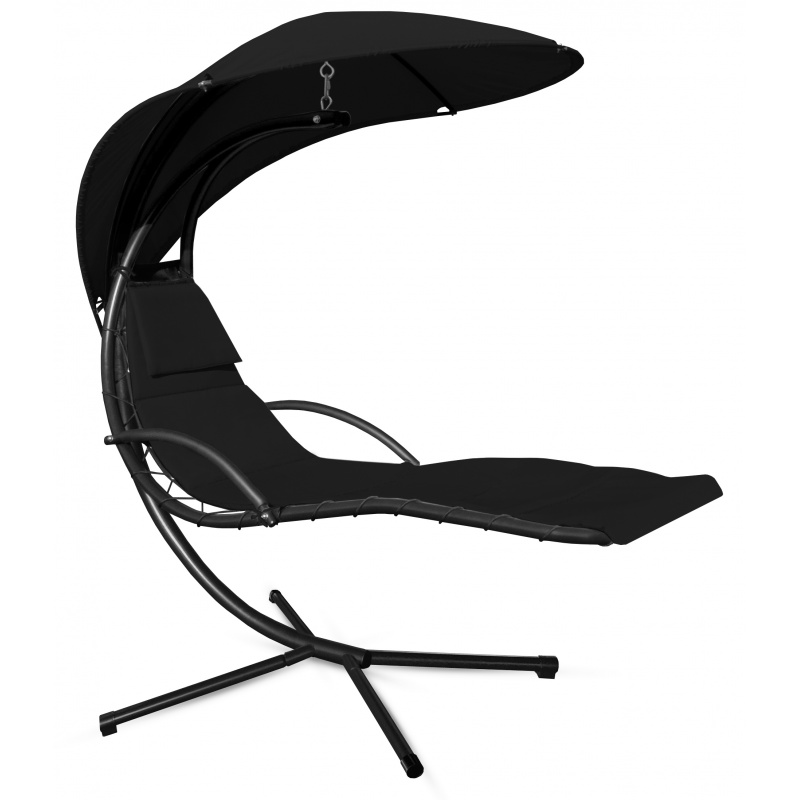 Aga Leżak ogrodowy wiszący Czarny