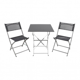 Linder Exclusiv Zestaw ogrodowy BISTRO SET Szary