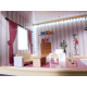 Domek dla lalek drewniany MDF + mebelki 78cm czarny LED