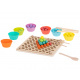 Układanka edukacyjna mozaika z kulek koralików montessori 77el.