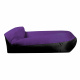 Aga Fotel Worek dmuchany LAZY BAG 230x70 cm Czarny/Fioletowy