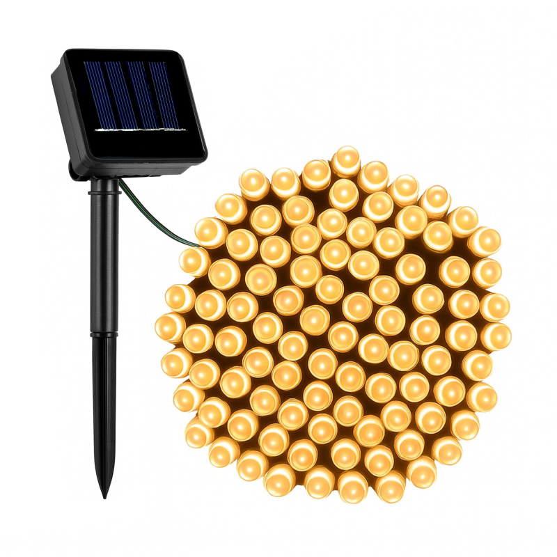 Linder Exclusiv Solarny łańcuch świetlny 150 LED Ciepła biel