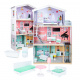 Domek dla lalek drewniany+ mebelki pastelowy 117cm