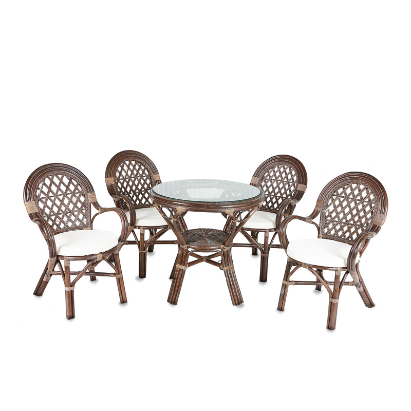 Aga Zestaw rattanowy PAPIO Choco White