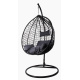 Aga Fotel wiszący ORTA Black -Dark Grey