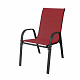 Linder Exclusiv Krzesło ogrodowe STAPEL MC330885 Ciemnoczerwony