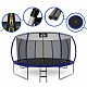 Aga SPORT EXCLUSIVE Trampolina 430 cm Ciemnoniebieska + siatka ochronna + drabinka