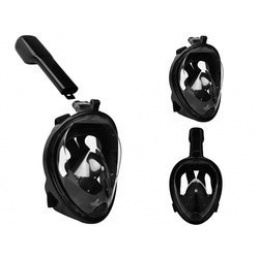 Pełnotwarzowa maska ​​do snorkelingu L/XL Czarna ISO