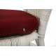 Aga Zestaw rattanowy LARUS White Maroon