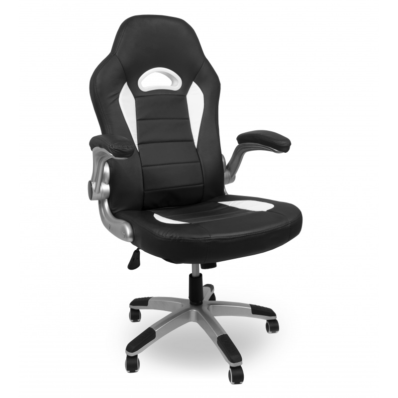 Fotel gamingowy Aga Racing Black - White