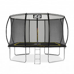Aga Prostokątna trampolina 244x335 cm Czarna/Żółta 6SAF044 - II. JAKOŚĆ