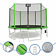 Trampolina Aga SPORT PRO 430 cm Jasnozielona + siatka ochronna + drabinka + kieszeń na buty