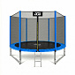 Aga SPORT PRO Trampolina 305 cm Niebieska + siatka ochronna