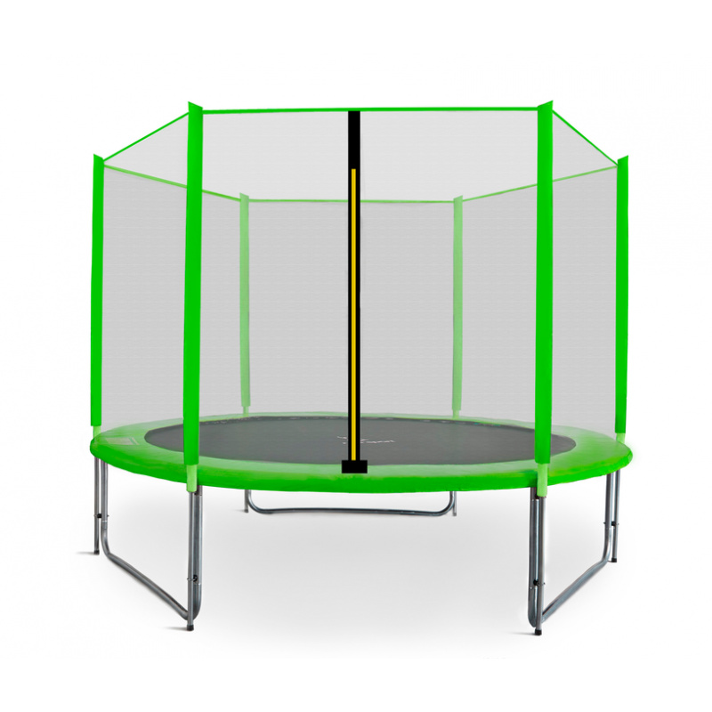 Aga SPORT PRO Trampolina 250 cm Jasnozielona + siatka ochronna