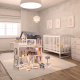 Domek dla lalek drewniany MDF + mebelki 78cm czarny LED