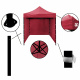 Aga Namiot handlowy PARTY 3x3m Bordowy