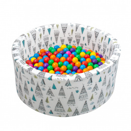 Aga Suchy basen 90x40 cm z piłeczkami DS5945