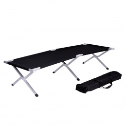 Składany leżak Linder Exclusiv Camping Czarny Składany leżak Linder Exclusiv Camping Czarny