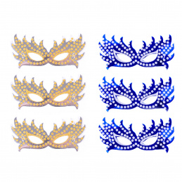 Aga4Kids Maski dziecięce imprezowe DS941SBLU 6 szt.