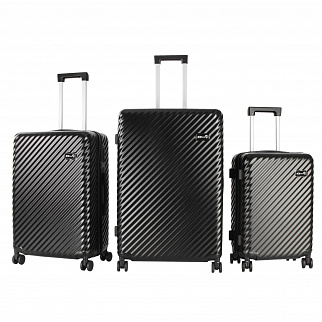 Aga Travel Zestaw walizek podróżnych MR4672 czarny