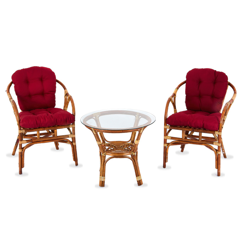 Aga Zestaw rattanowy SITA Colonial Maroon