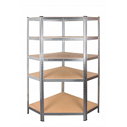 Aga Półka narożna metalowa 180x90x40 cm 5 półek DAZ858